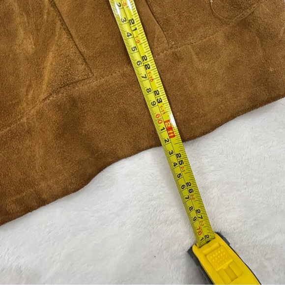 Vintage 60s/70s Gale-Sobel Sportswear Brown Suede Leather Trucker Jacket Size 52 - Picture 13 of 16